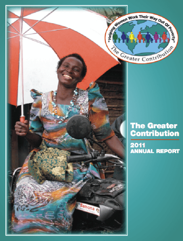 Annual report cover.